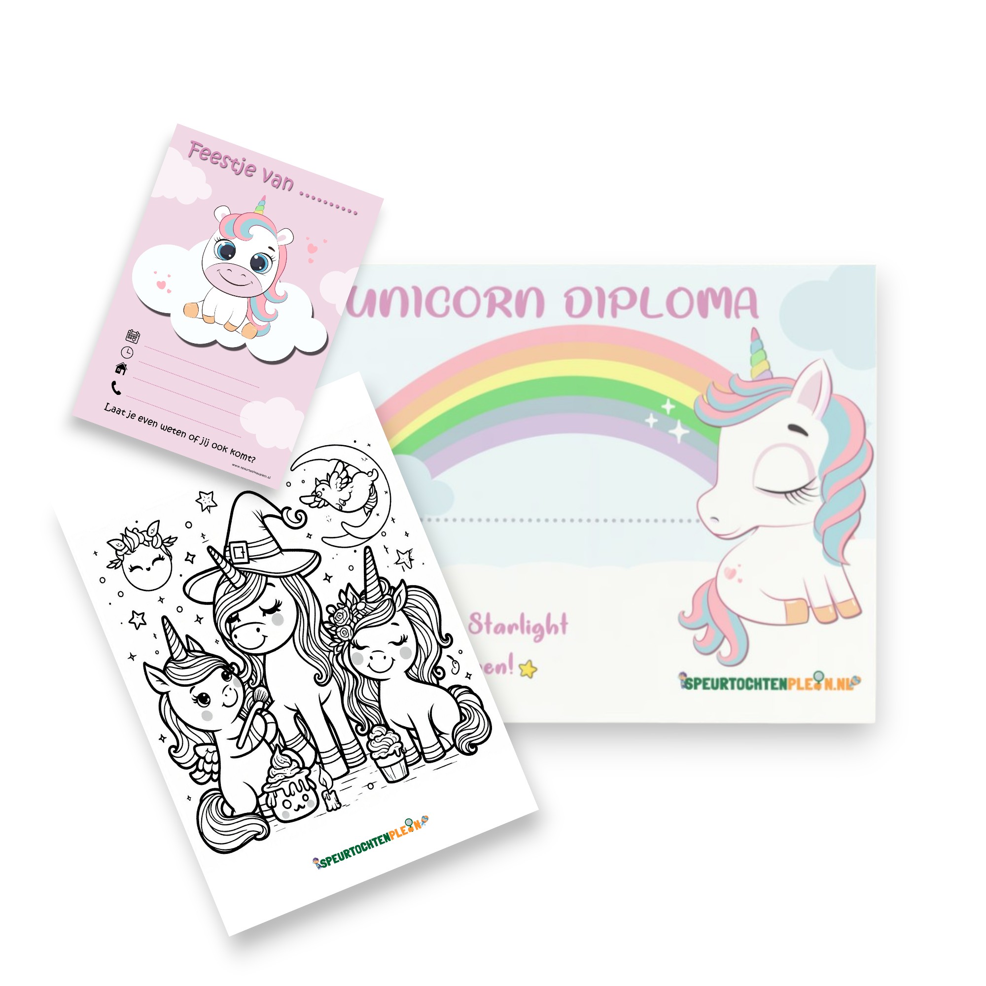 Unicorn Speurbox – Compleet feestpakket voor 10 kinderen - Afbeelding 8