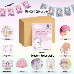 Unicorn Speurbox – Compleet feestpakket voor 10 kinderen