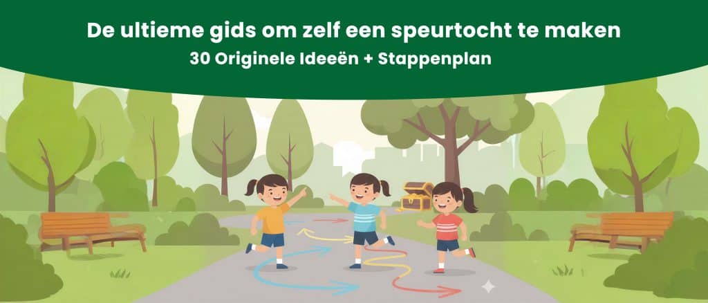 Speurtocht maken kinderfeestje in park met stoepkrijt pijlen en schatkist – ultieme gids met 30 ideeën