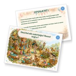 Voorbeeld van een opdrachtkaart met speluitleg uit de Dierendag Speurtocht