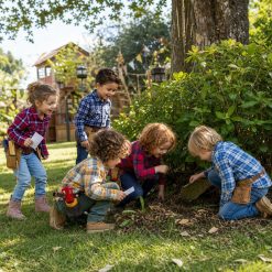 Kinderen zoeken samen naar aanwijzingen bij de Piet & Peer - De Grote Klus Speurtocht