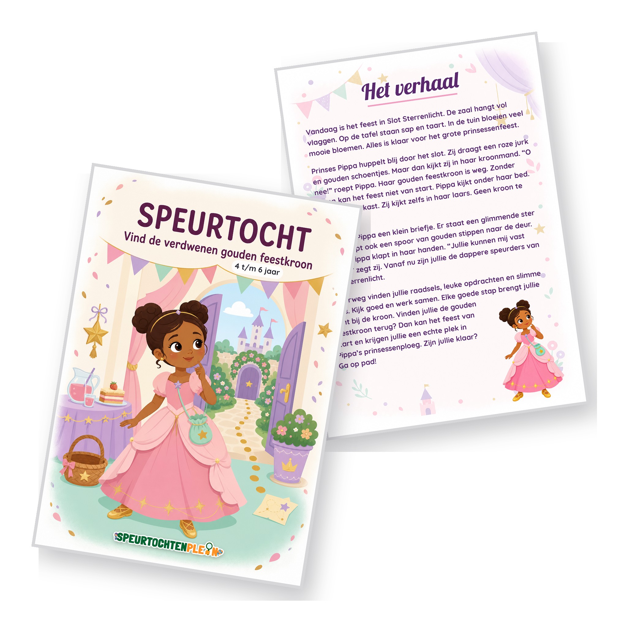 Voorblad en verhaal van de Prinses Speurtocht