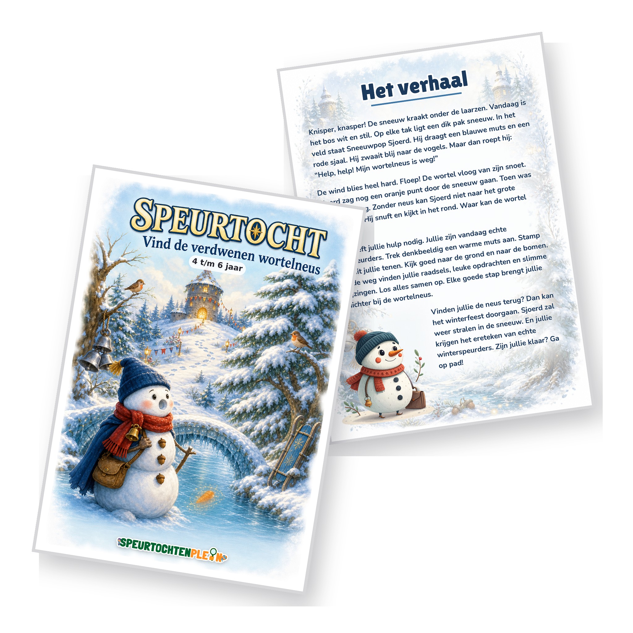 Voorblad en verhaal van de Winter Speurtocht